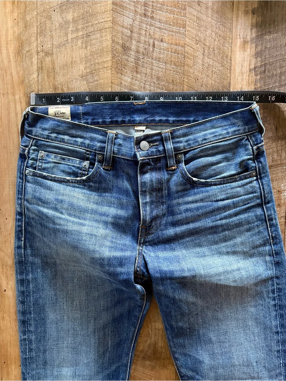 Men’s J Crew 484 Extra Slim Fit  Medium Wash Japanese Denim 100% Cotton 28x32